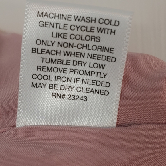 7TH Avenue Design Studio NY & CO Women's Blush Pink High Low Frill Skirt Size 4 - Picture 5 of 7